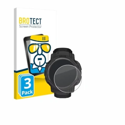 Afbeelding van BROTECT Tempered Glass Screen Protector voor Garmin Instinct Crossover Solar (3 Stuks) 9H Gehard Glas Scherm Beschermer