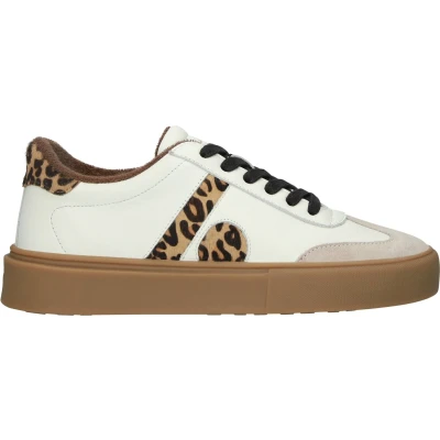 Afbeelding van Blackstone QUARTZ AUDEN EL280 White Leopard Sneaker (low) Dames Maat: 42