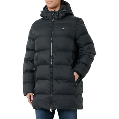 Afbeelding van GANT Active Clod Mid Long Jacket, zwart, XL