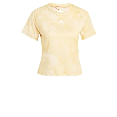 Afbeelding van adidas Performance Essentials ALL Flower DYE Tshirt print, Dames, Maat: Small, Crystal sand/semi spark