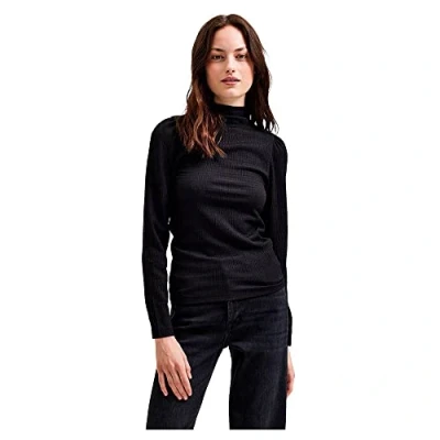 Afbeelding van SELECTED FEMME top SLFBEA van gerecycled polyester zwart
