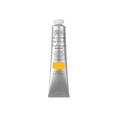 Afbeelding van Winsor &amp; Newton 2337039 Professionele acrylverf, hoge dekking, kunstenaarskwaliteit, lichtecht 200ml Tube, Azo Yellow Deep