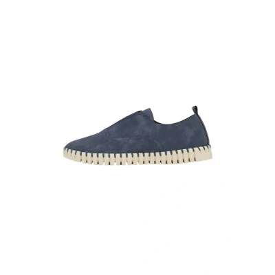 Afbeelding van Ilse Jacobsen Tulip Instappers, Heren, Maat: 41, Blue greyness pearled ivory Kunststof/ nylon