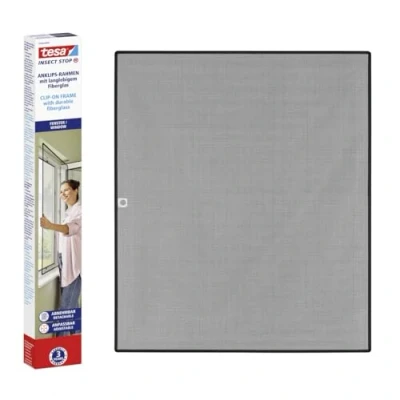 Afbeelding van tesa INSECT STOP CLIP ON Vliegenhor (b x h) 1 m 1.2 Antraciet stuk(s)