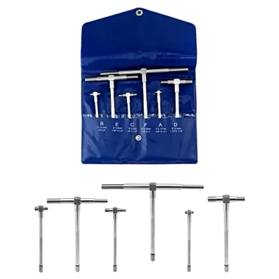 Afbeelding van QWORK® Telescoopmeter 8 mm 150 meetklok met instelbare binnendiameter, 6 stuks / set