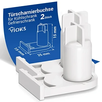 Afbeelding van VIOKS SET 2x deurscharnierbus vervanging voor Bosch 00169301/169301 / 05384490/5384490 bus koelkastscharnier, scharnieren koelkastdeur vriezer deur