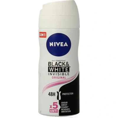 Afbeelding van 3x Nivea Deodorant Spray Invisible For Black&amp;White 100 ml