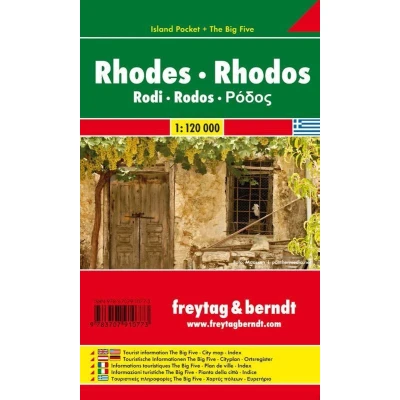 Afbeelding van F&amp;B Rhodos Island Pocket: Toeristische Wegenkaart 1:120 000: AK 0813 IP