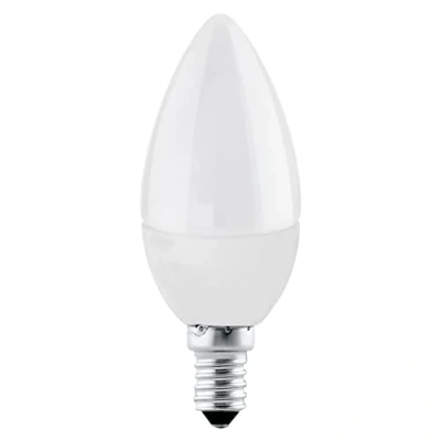 Afbeelding van EGLO LED lamp E14, kaars gloeilamp 5 Watt (40w equivalent), 470 Lumen, lichtbron neutraal wit, 4000 Kelvin, C37, Ø 3,7 cm