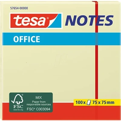 Afbeelding van Tesa 57654 00000 05 notitieblaadjes 75 x75 mm
