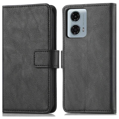 Afbeelding van iMoshion Hoesje Geschikt voor Motorola Moto G24 Power Met Pasjeshouder Luxe Bookcase Zwart