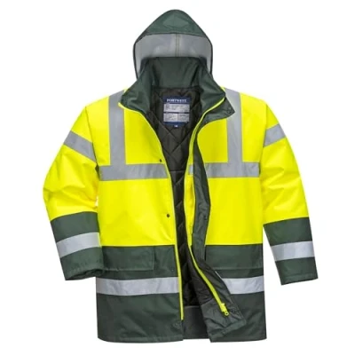 Afbeelding van Portwest Hi Vis Twee Kleuren Verkeersjack Size: L, Colour: Geel/groen, S466YGRL