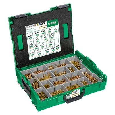 Afbeelding van SPAX® Montagekoffer 2930 delige Schroevenset Senkkop met Kruiskop Z YELLOX