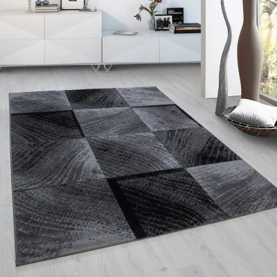 Afbeelding van Modern vloerkleed Plus Zwart 8003 120x170cm Adana Carpets