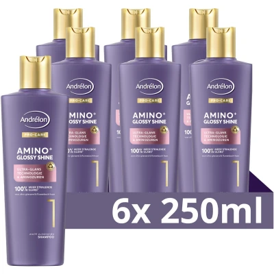 Afbeelding van Andrelon PRO CARE Amino+ Glossy Shine Shampoo 250ml