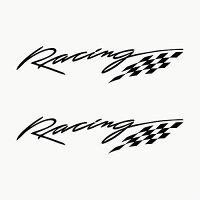 Afbeelding van AUTODOMY Racing Sport Tuning JDM OEM stickerpakket 2 stuks voor auto (zwart)