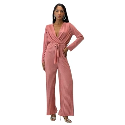 Afbeelding van Elara Jumpsuit met lange mouwen voor dames, Roze One Size, size