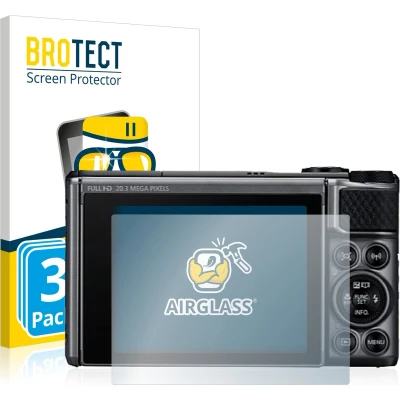 Afbeelding van BROTECT Screenprotector voor Canon PowerShot SX730 HS Folie Beschermfolie Beschermglas transparant (3 Stuks)
