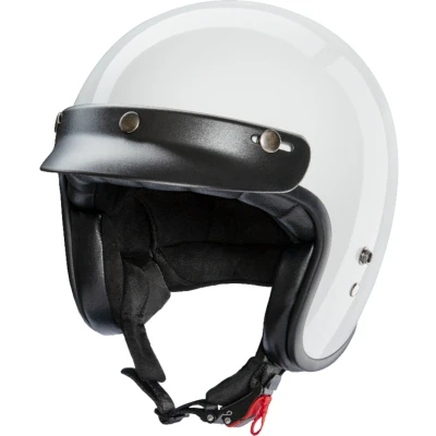 Afbeelding van Redbike RB 720 Retro Jethelm Wit Maat L ECE 22.06 Inclusief Zonneklep Geschikt als scooter, brommer en Motorhelm