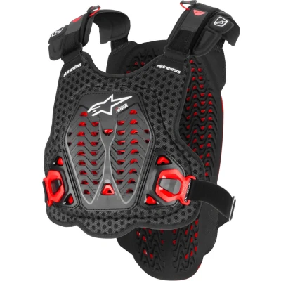 Afbeelding van Alpinestars 2025 A 5 Plasma Bodyprotector Zwart / Rood Wit maat XL/XXL