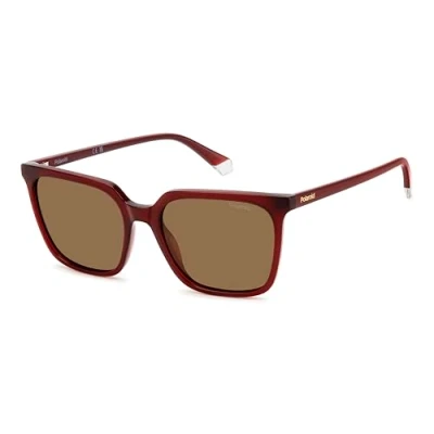 Afbeelding van Polaroid Donna PLD 4163/S LHF/SP Occhiali da sole Policarbonato Bordeaux Marrone Squadrata Polarizzata