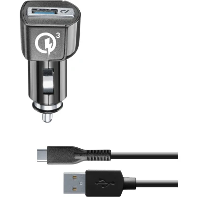 Afbeelding van Cellularline CBRHUKITQCTYCK oplader voor mobiele apparatuur Zwart Auto