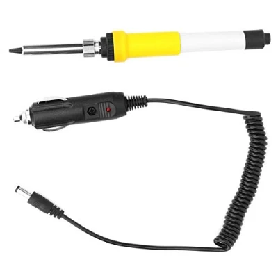 Afbeelding van draagbare soldeerbout, elektrische soldeerbout auto DC 12V 60W met sigarettenaanstekerplug