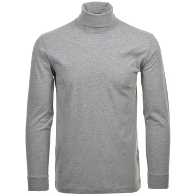 Afbeelding van RAGMAN Basic coltrui met lange mouwen voor heren, grijs gemêleerd 012, XL