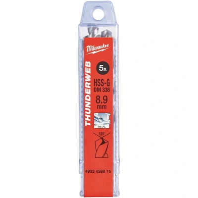 Afbeelding van Metaalboor Hss G Thunderweb 8,9 X 125 Mm (5 Stuks)