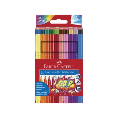 Afbeelding van Faber Castell Fc 155320 20 Viltstiften Grip Doos 5 Stuks