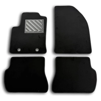 Afbeelding van Vloermatten voor Ford Fusion Restyling van 2005 tot 2008 Fix ovaal, precies passend, antislip, PVC hielkussens