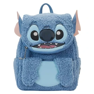 Afbeelding van Loungefly Disney Stitch Pluche Sherpa Mini Rugzak, Meerkleurig, one size