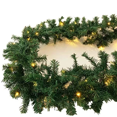 Afbeelding van Lichtsnoer voor kerst, dennenslinger, L XXL, met 35/70/100 leds, 270/540/810 cm, binnen en buiten