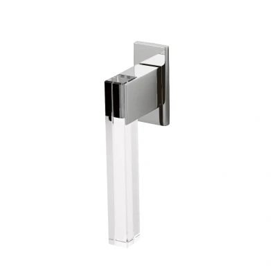 Afbeelding van Raamsluiting Ice Cube chroom transparant