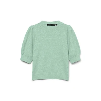 Afbeelding van Vero Moda Vmdoffy Oneck Tshirt basic, Dames, Maat: XS, Birds egg green