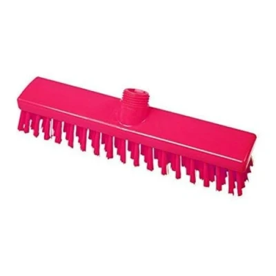 Afbeelding van Ecolab Vloerschrobber harde vezels 28cm Rood