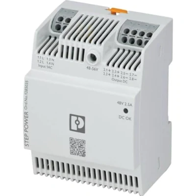 Afbeelding van Phoenix Contact STEP3 PS/1AC/48DC/2.5/PT DIN rail netvoeding 48 V/DC 2.5 A 120 W Inhoud: 1 stuk(s)