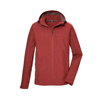 Afbeelding van killtec heren Softshell jas/buitenjas met capuchon KOS 103 MN SFTSHLL JCKT, ziegelrot, XXL, 42814 000