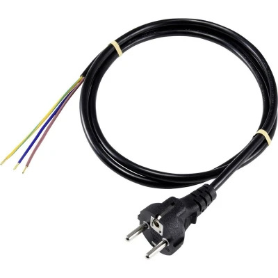 Afbeelding van Sygonix SY 5178372 Aansluitkabel Stroom Zwart 5 m
