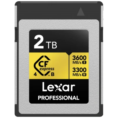 Afbeelding van Lexar CFexpress Pro Type B Gold 4.0 Series 2TB R3600/W3300