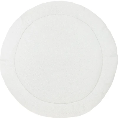 Afbeelding van Meyco boxkleed Rond Bouclé Uni Ø95 cm Offwhite