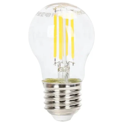 Afbeelding van Aigostar Kogellamp E27 dimbaar daglichtwit G45 LED 4W 400Lm=38W halogeen verlichting helder glas 6500K