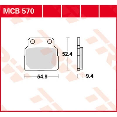 Afbeelding van TRW Organic Allround MCB570 Remblokkenset