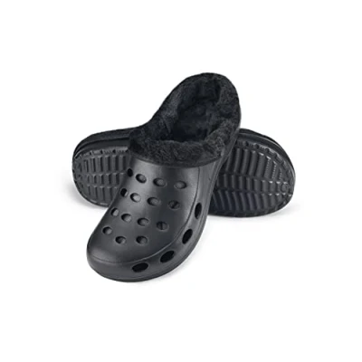 Afbeelding van ESTRO Winter Warme Pantoffels Dames Winterclogs Gevoerd Winterklompen voor Heren Winterpantoffels A01 (38, Zwart)