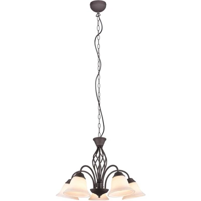 Afbeelding van Trio Kroonluchter Rustica 60cm 5 lichts roestbruin 101000524