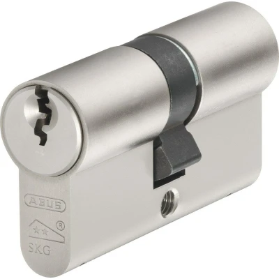 Afbeelding van ABUS dubbele profielcilinder gelijksluitend 30/30 SKG** messing mat vernikkeld (Gelijksluitend per 2 stuks)