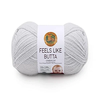 Afbeelding van Lion Brand Yarn Bedrijf 215 149 Voelt als Butta Garen, Lichtgrijs, Een streng