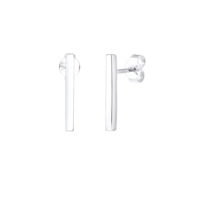 Afbeelding van Elli GEO Minimal Oorbellen silvercolored, Dames, Maat: One Size, Silver colored