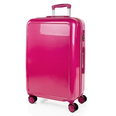 Afbeelding van ITACA Middelgrote Koffer. Suitcase Medium Trolley Reiskoffer van ITACA. Lichtgewicht Polycarbonaat Harde Schaal 4 Wielen Cijferslot 702660, Fuchsia