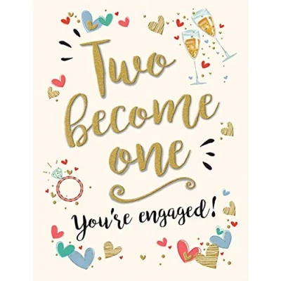Afbeelding van Moderne Engagement Card 8 x 6 inch Piccadilly Groeten